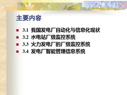 第3章发电企业信息化与智能化