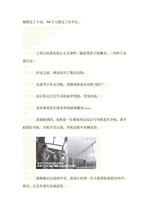 荒蛮故事-坠江公交事件