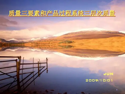 质量三要素概念