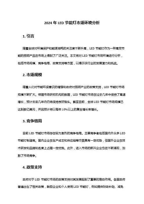 2024年LED节能灯市场环境分析