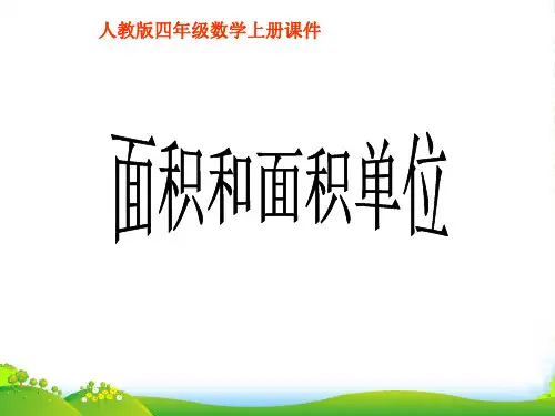 四年级数学上册 面积和面积单位课件 人教版