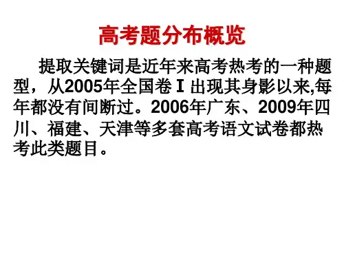 提取关键词(精品课件)
