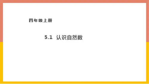 5.1认识自然数  (课件 )数学四年级上册(共17张ppt)冀教版