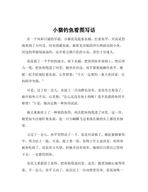 小猫钓鱼看图写话