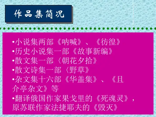 呐喊自序全面版课件
