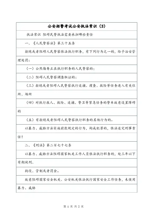 公安招警考试公安执法常识(3).doc