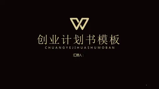 经典创业计划书ppt课件