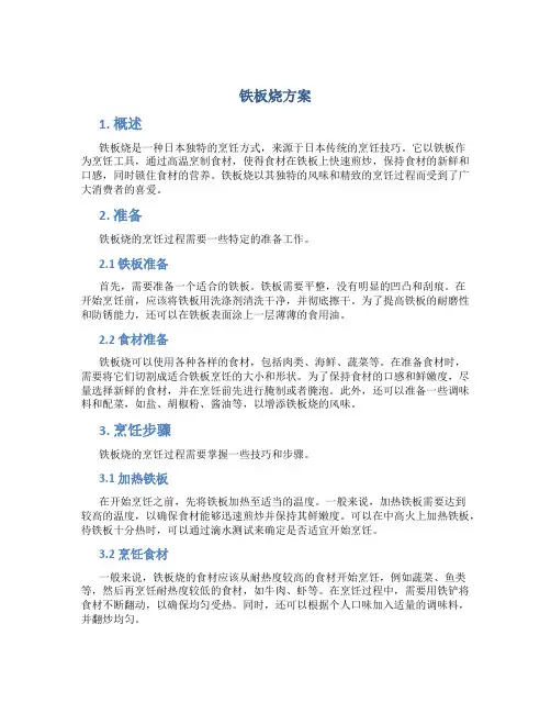 铁板烧方案