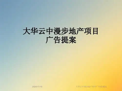大华云中漫步地产项目广告提案[1]