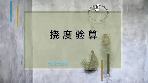 挠 度 验 算