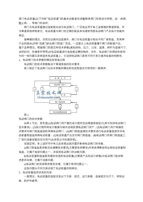 阀门电动装置及其选用要点
