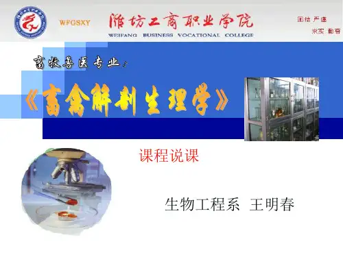 [农学]畜禽解剖生理学课程说课10106