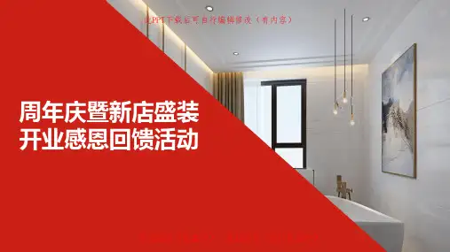 周年庆暨新店开业品牌策划营销方案PPT课件
