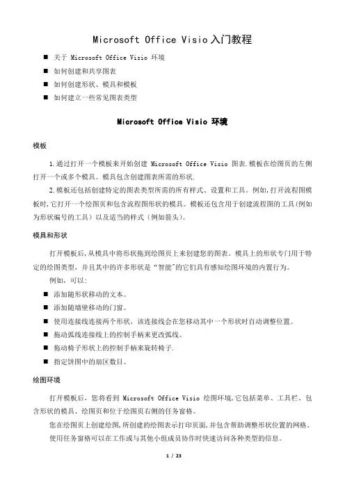 Visio基础知识入门教程