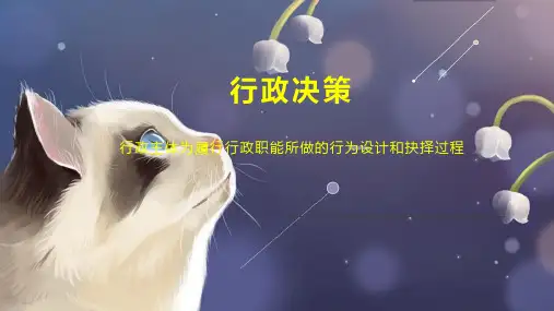 行政决策    