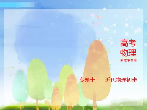2024年新高考版物理专题十三近代物理初步讲解部分