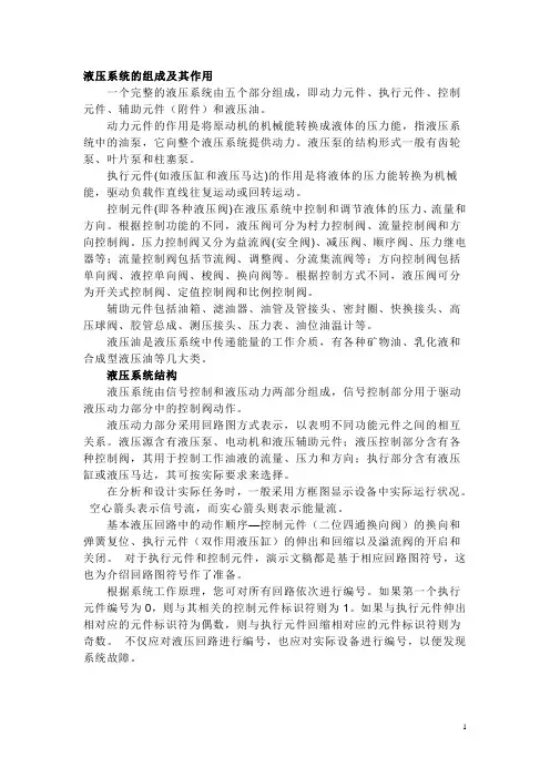 液压系统基础知识