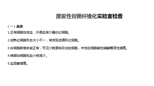 原发性骨髓纤维化实验室检查(图文)