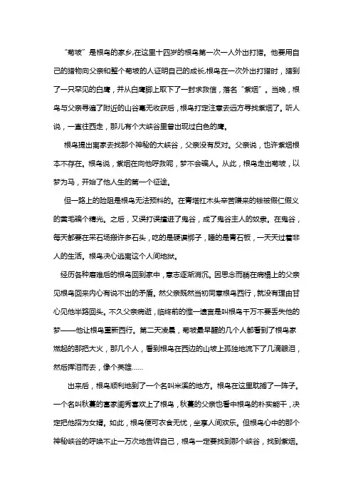 根鸟主要内容