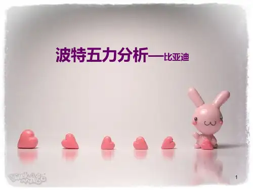 比亚迪五力分析PPT课件