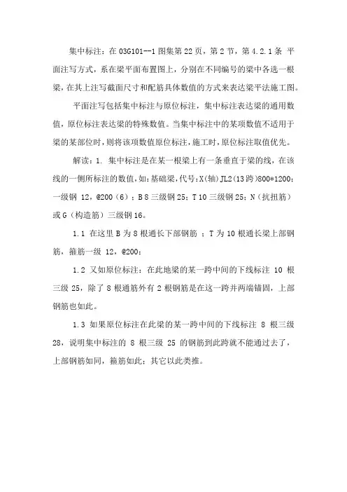 集中标注详细解释