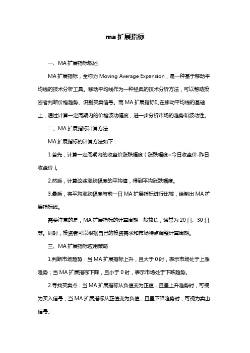 ma扩展指标