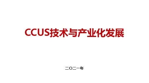 CCUS技术与产业化发展【2 现状】