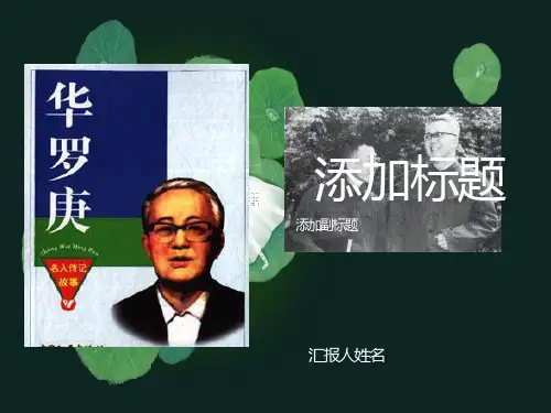 华罗庚PPT课件