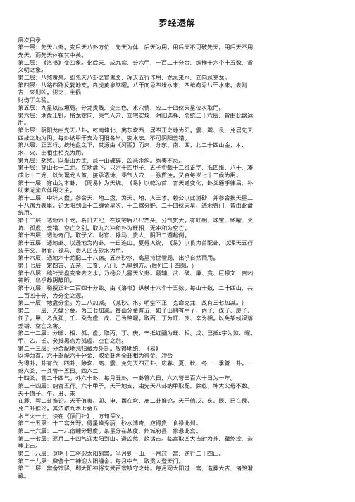 罗经透解——精选推荐