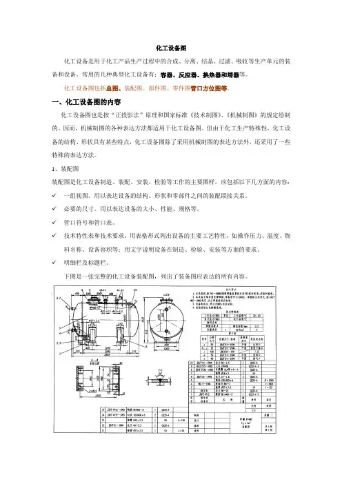 化工设备图讲解