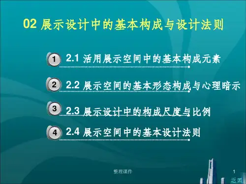 展示设计基本构成与设计法则