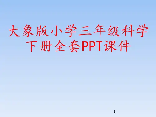 大象版小学三年级科学下册全套PPT课件
