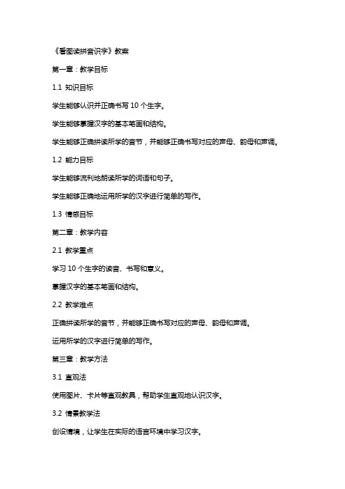 《看图读拼音识字》教案