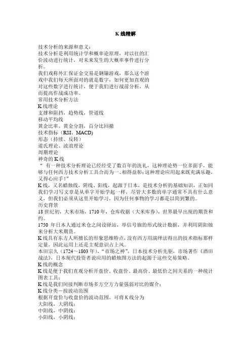 (PMG)K线的精解