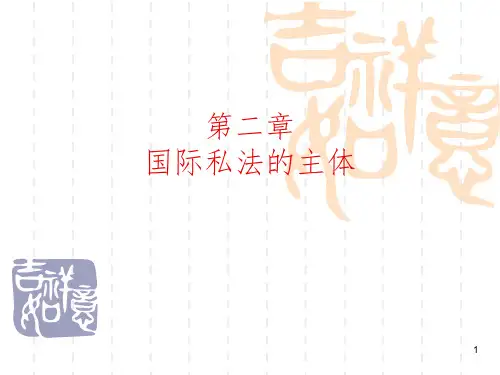 国际私法主体PPT课件