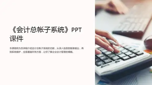 《会计总帐子系统》课件