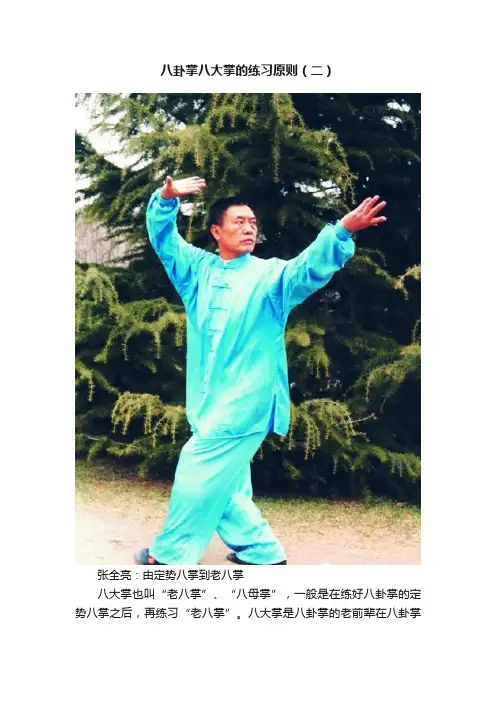 八卦掌八大掌的练习原则（二）