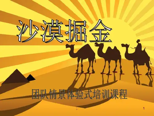沙漠掘金教学版版ppt课件