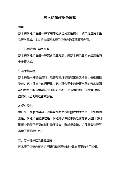 苏木精伊红染色原理