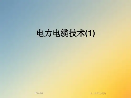 电力电缆技术(1)
