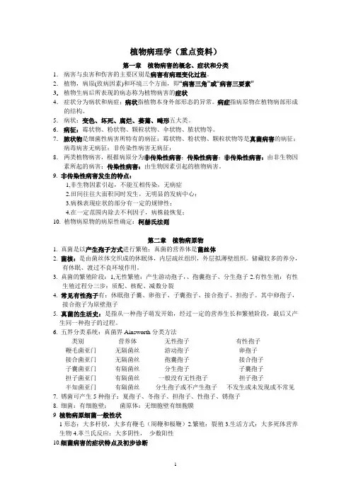 植物病理学