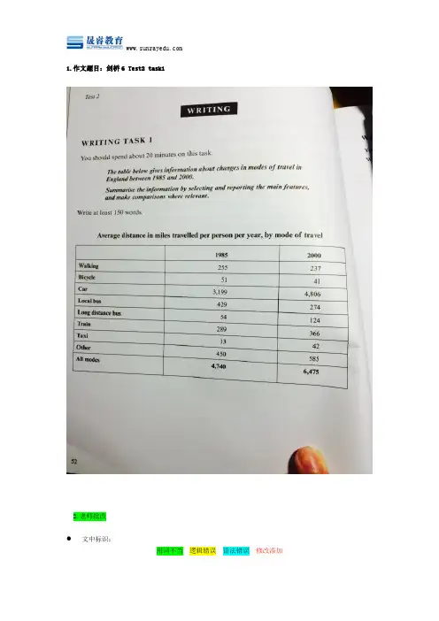 剑桥6 Test2 task1 5.5分作文范文