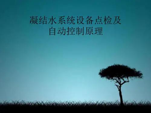 凝结水系统设备点检及自动控制原理