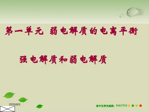鲁科版电解质精品课件3