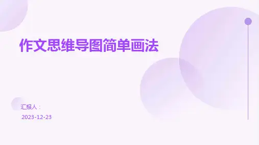作文思维导图简单画法