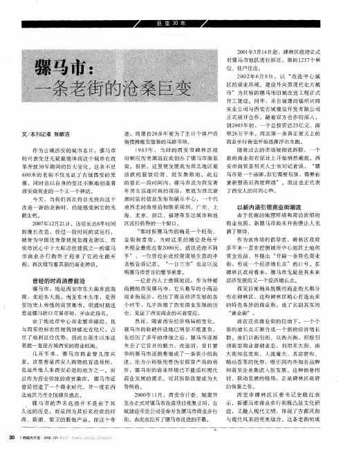 骡马市：一条老街的沧桑巨变