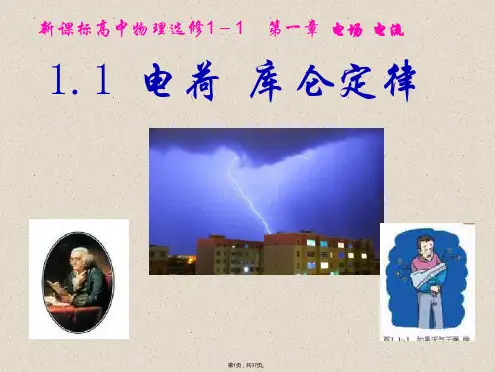 1.1《电荷-库仑定律》课件-新人教版选修1-1