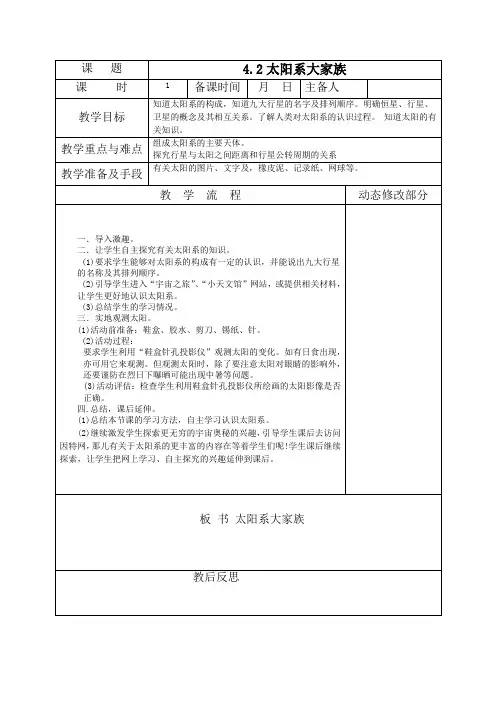 太阳系大家族