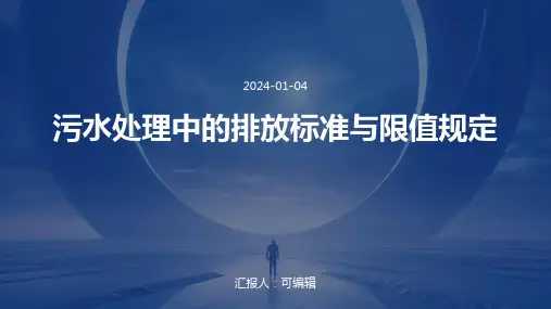 污水处理中的排放标准与限值规定