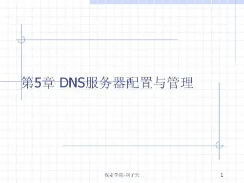 第5章 DNS服务器配置与管理